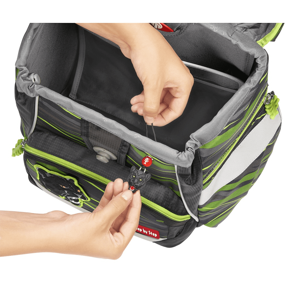 Školní aktovka/batoh 2IN1 PLUS pro prvňáčky – 6dílný set, Step by Step Wild CAT Chiko,certifikát AGR - Obrázek 11