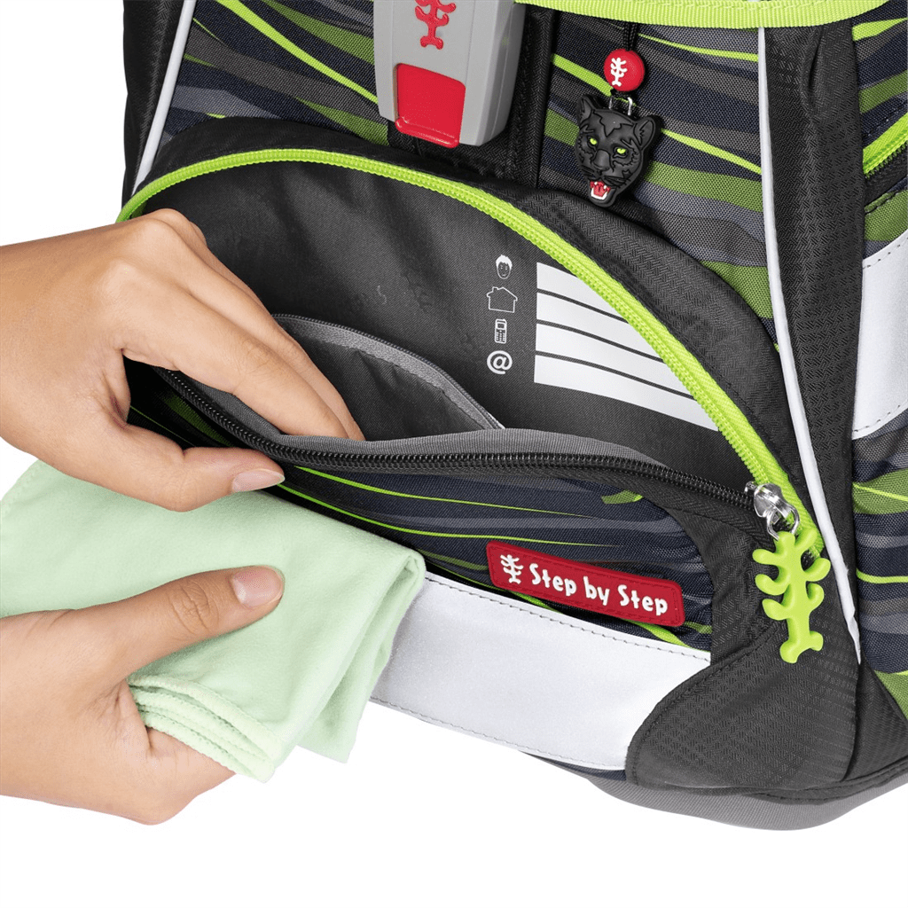 Školní aktovka/batoh 2IN1 PLUS pro prvňáčky – 6dílný set, Step by Step Wild CAT Chiko,certifikát AGR - Obrázek 12