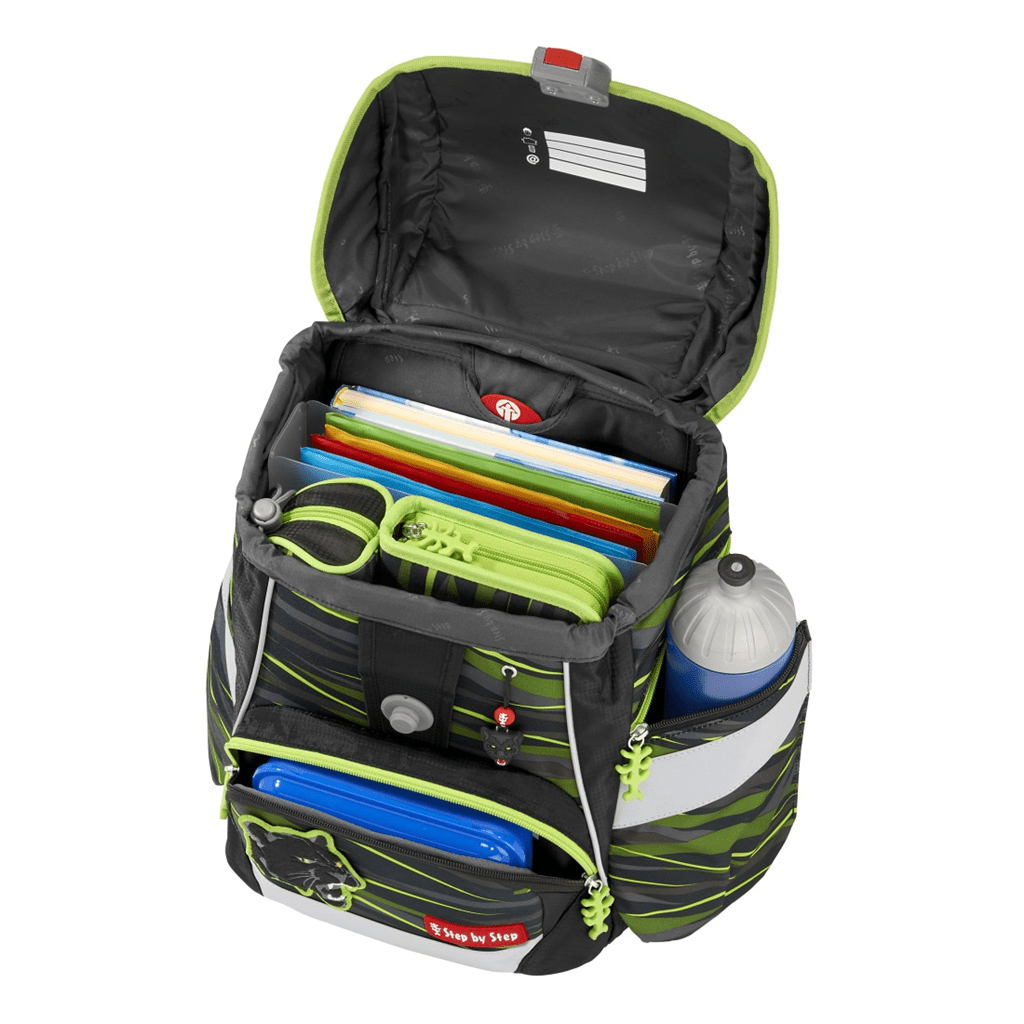 Školní aktovka/batoh 2IN1 PLUS pro prvňáčky – 6dílný set, Step by Step Wild CAT Chiko,certifikát AGR - Obrázek 5