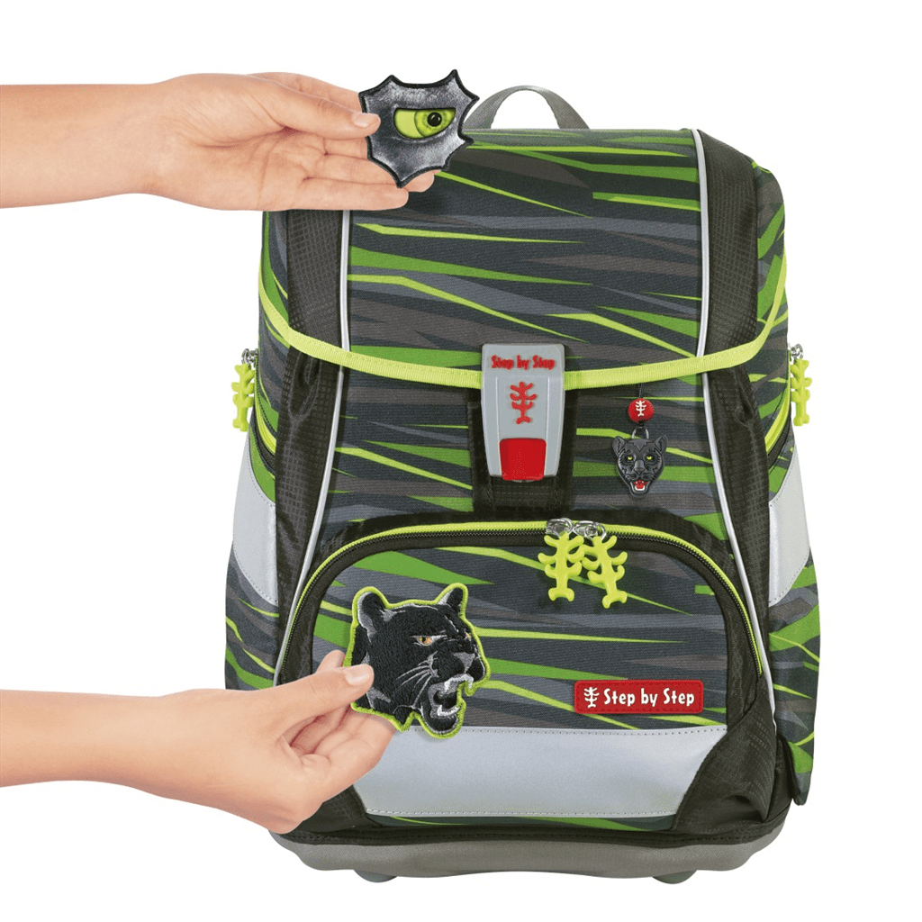 Školní aktovka/batoh 2IN1 PLUS pro prvňáčky – 6dílný set, Step by Step Wild CAT Chiko,certifikát AGR - Obrázek 9