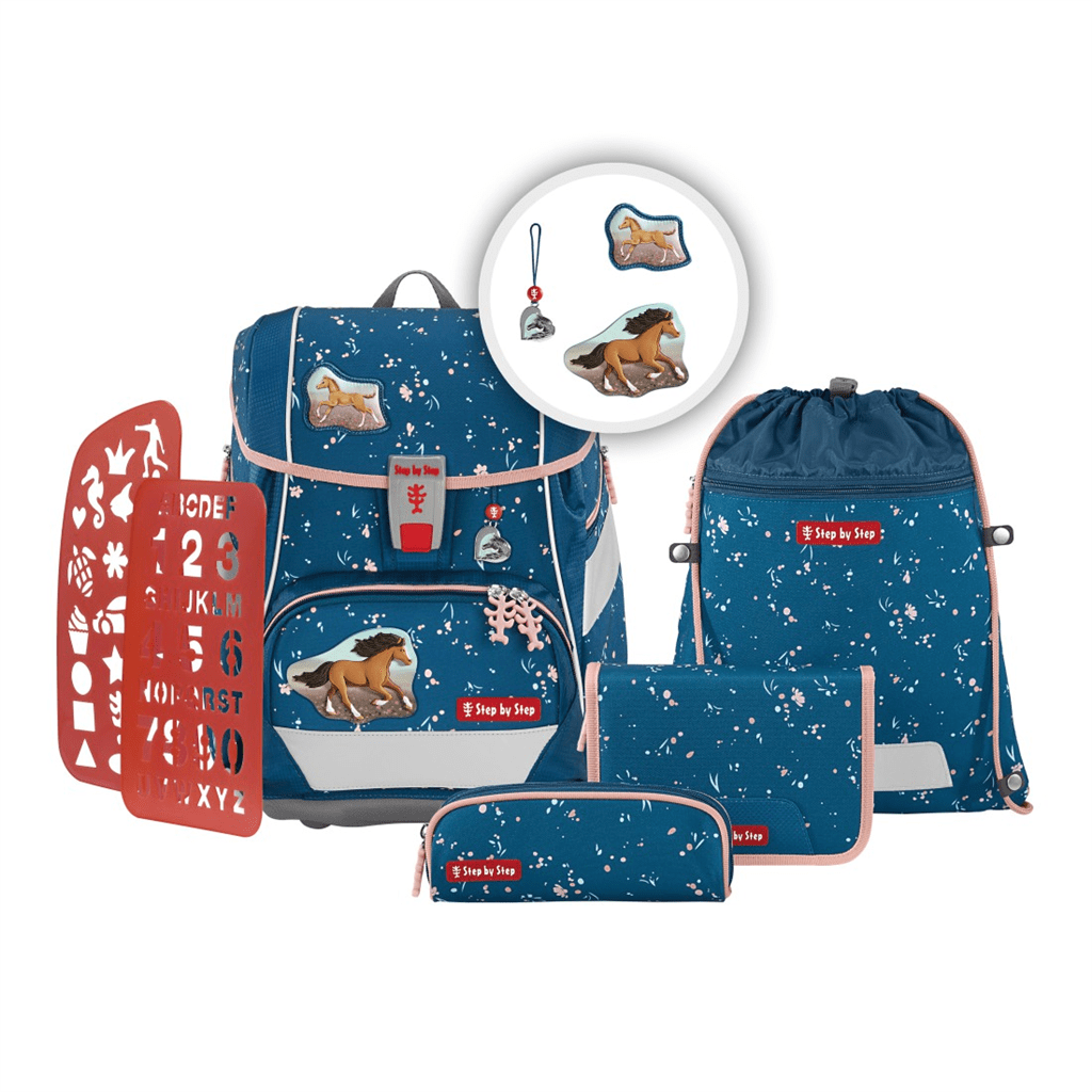 Školní aktovka/batoh 2IN1 PLUS pro prvňáčky – 6dílný set, Step by Step Wild Horse Ronja - Obrázek 2