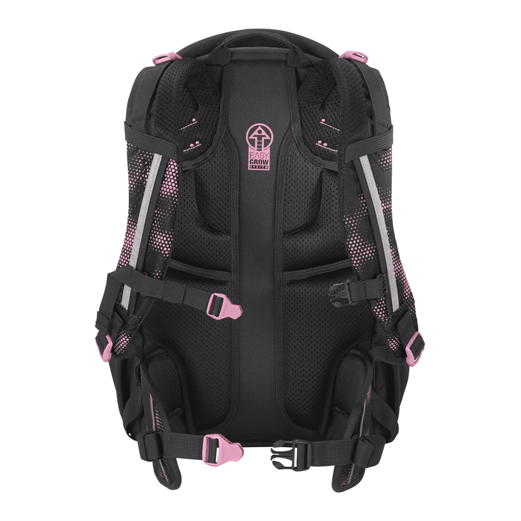 Zádový systém batohu coocazoo MATE Pink Illusion.