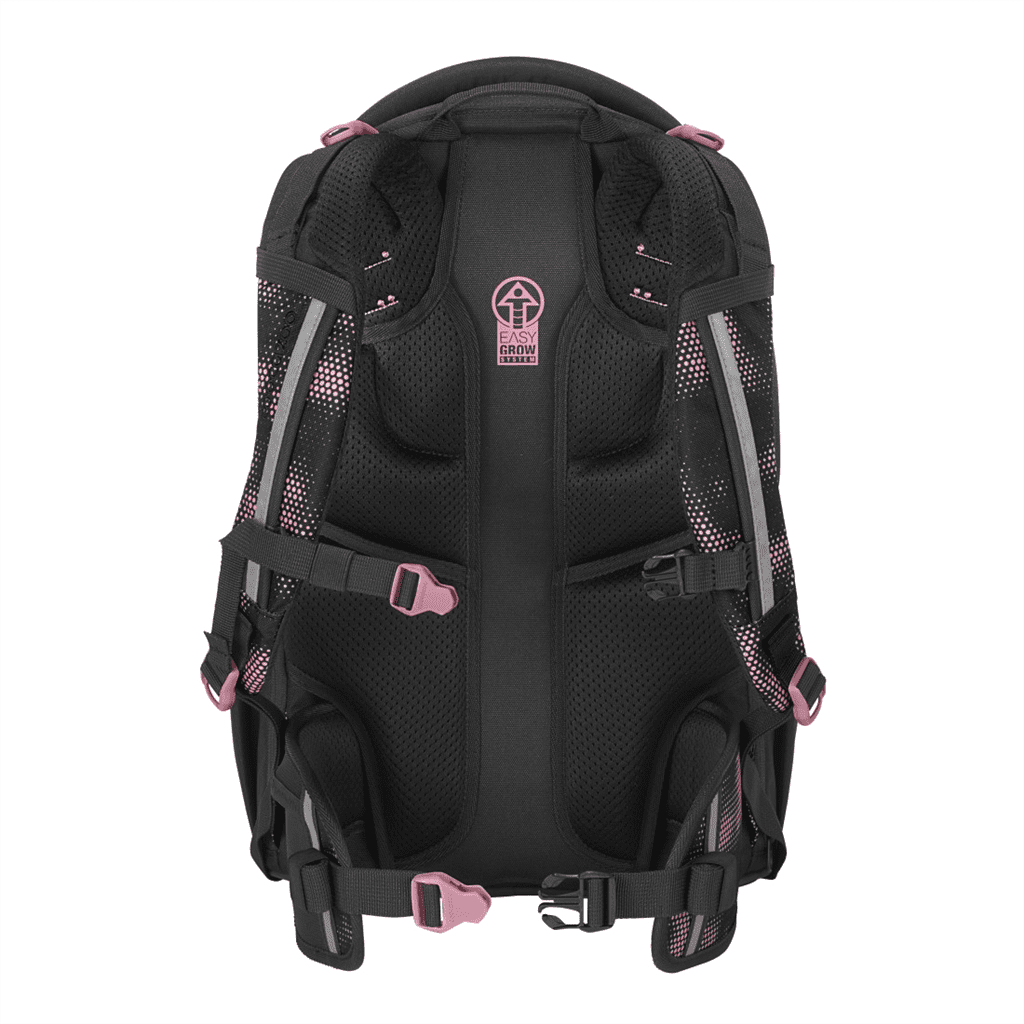 Zádový systém batohu coocazoo PORTER Pink Illusion.