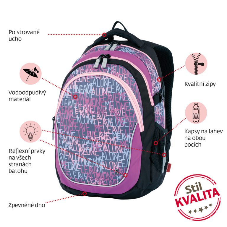 Stil Studentský batoh Alone - Obrázek 7