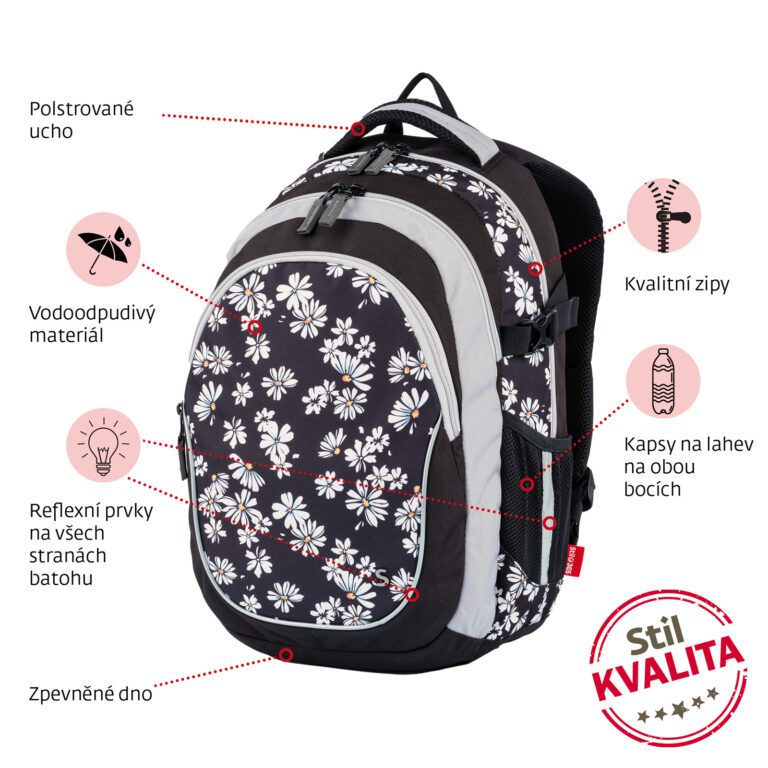 Stil Studentský batoh Daisy - Obrázek 7
