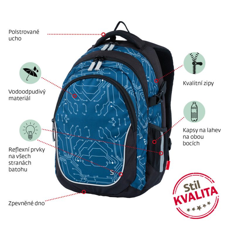 Stil Studentský batoh Connect - Obrázek 7