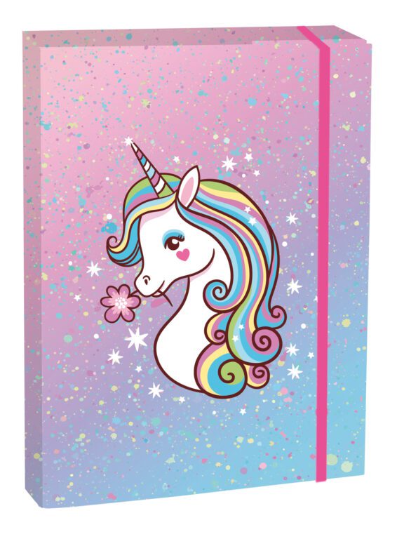 Box na sešity s klopou A4 Unicorn