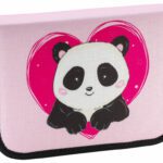 Školní penál jednopatrový Panda Love