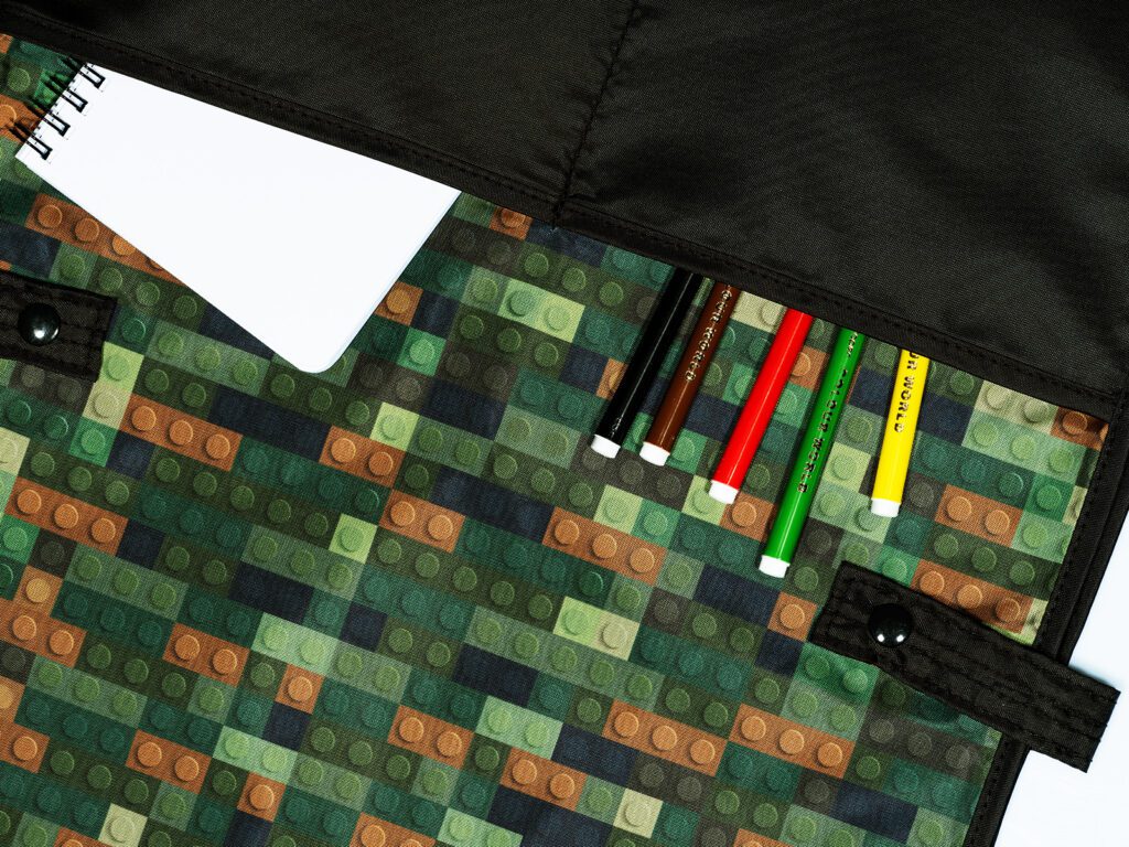 Stil Zástěrka na výtvarnou výchovu pončo Cubes - Obrázek 3