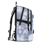 Kompresní popruh a kapsa na láhev u batohu Skate NASA Grey.