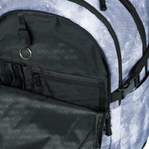 Organizér na tužky a drobnosti v nejmenší kapse batohu Skate NASA Grey.
