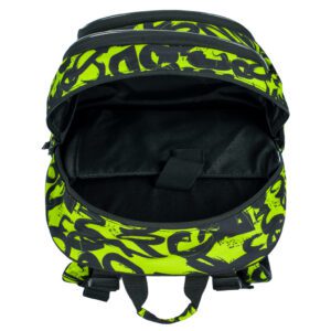 Členění hlavní kapsy batohu Core Lime s kapsou na notebook.