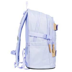 Kompresní popruh a kapsa na láhev u batohu Skate Lilac.