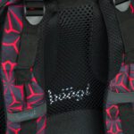 Balanční popruhy na batohu Baagl Core Red Polygon zajistí správné dotažení k zádům dítěte.