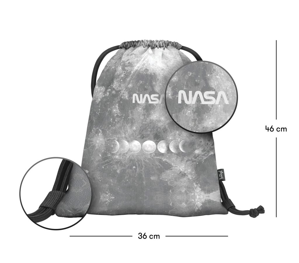 Školní set BAAGL Skate NASA Grey: batoh, penál, sáček - Obrázek 14