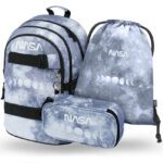BAAGL 3 SET Skate NASA Grey: batoh, penál, sáček
