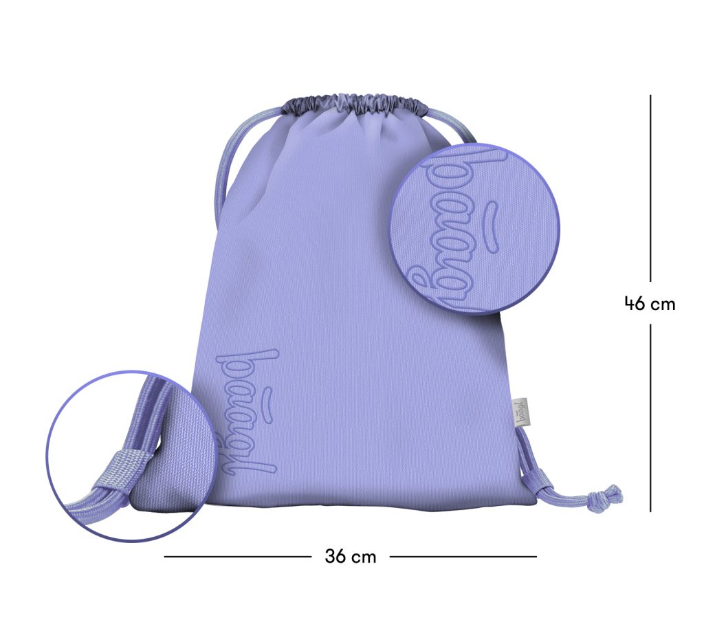 Školní set BAAGL Skate Lilac: batoh, penál, sáček - Obrázek 16