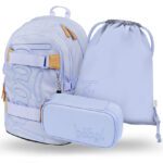 BAAGL 3 SET Skate Lilac: batoh, penál, sáček