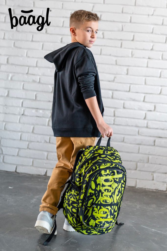 Školní set BAAGL Core Lime: batoh, penál, sáček - Obrázek 11