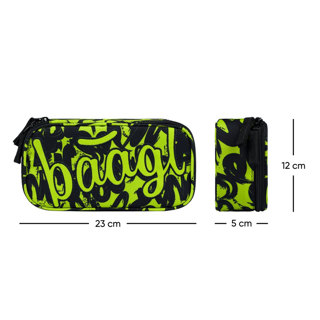 Školní set BAAGL Core Lime: batoh, penál, sáček - Obrázek 14