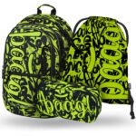 BAAGL 3 SET Core Lime: batoh, penál, sáček