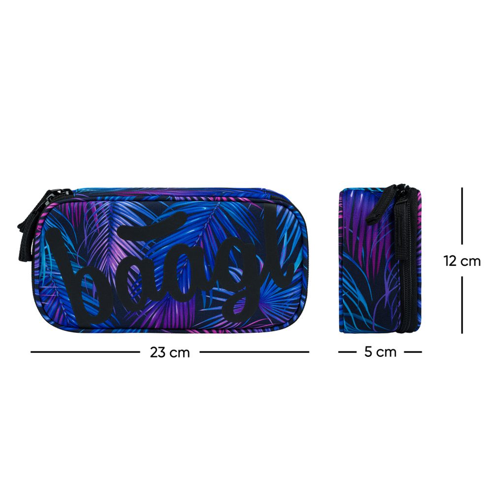 Školní set BAAGL Core Palm: batoh, penál, sáček - Obrázek 2