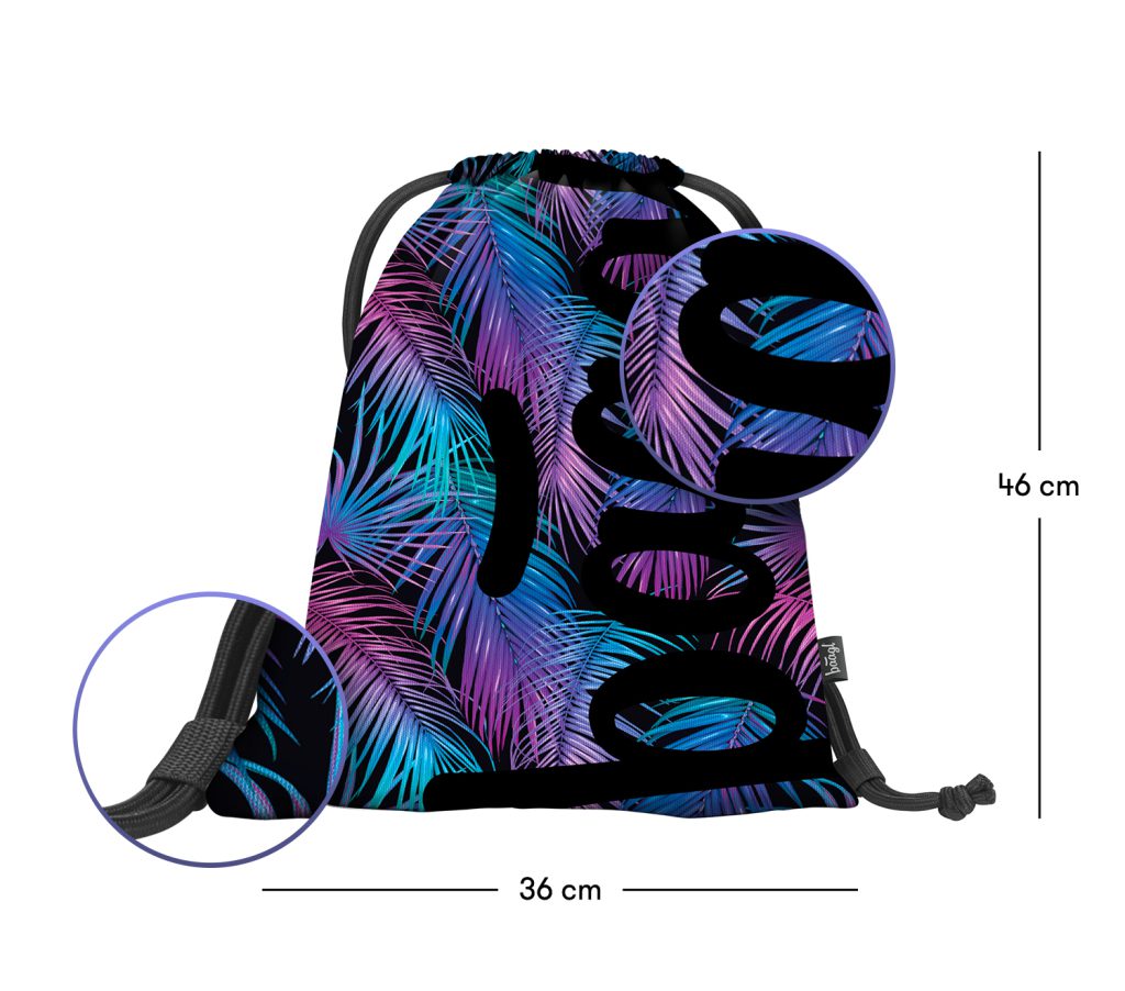 Školní set BAAGL Core Palm: batoh, penál, sáček - Obrázek 16