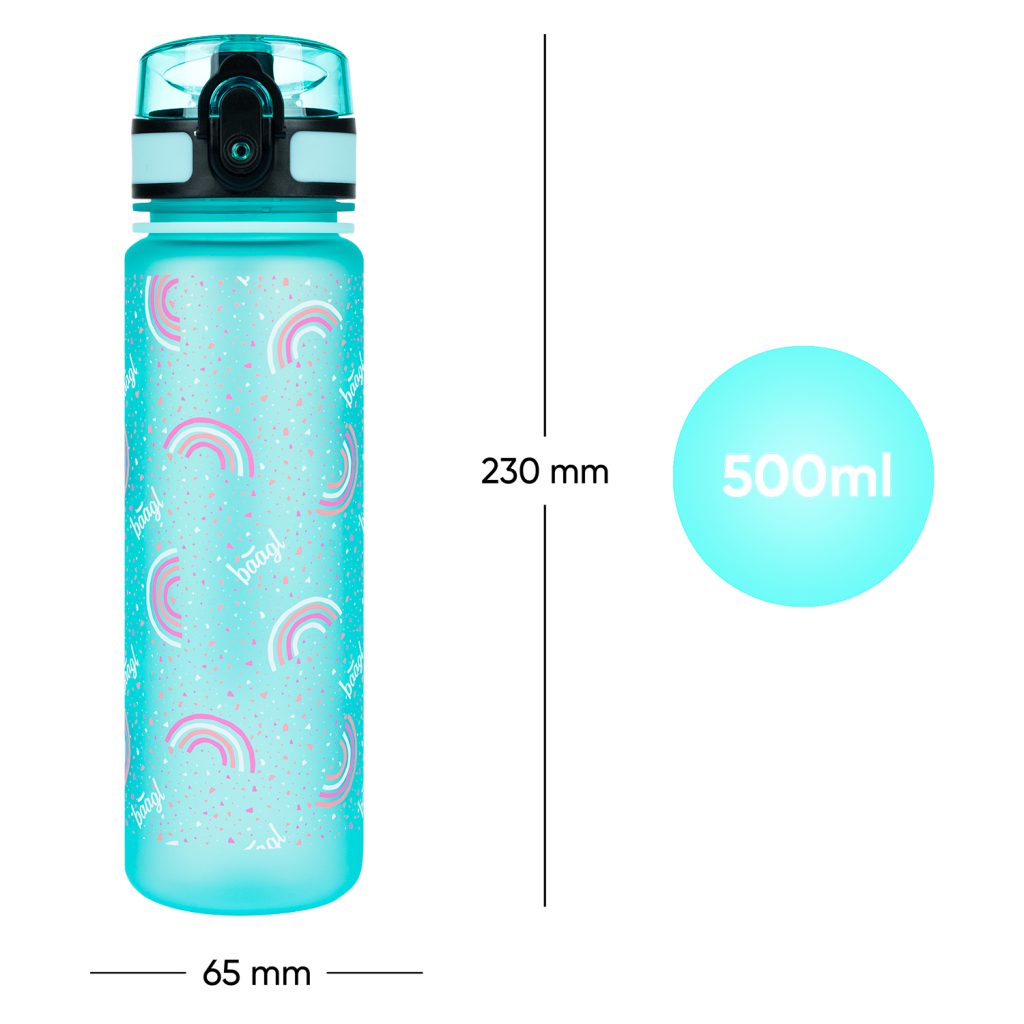 BAAGL Tritanová láhev na pití Duha, 500 ml - Obrázek 7