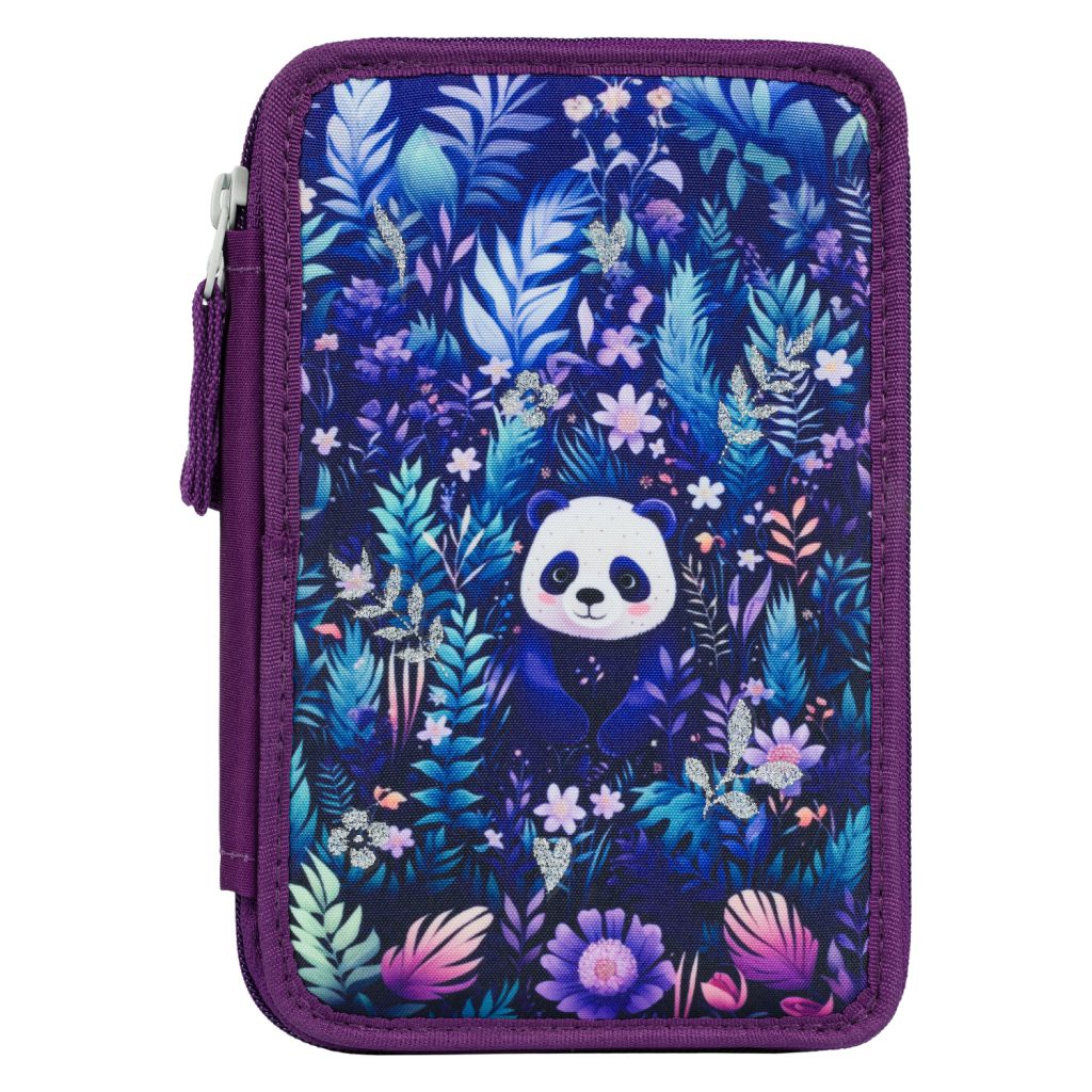 BAAGL Školní penál třípatrový Jungle Panda - Obrázek 3
