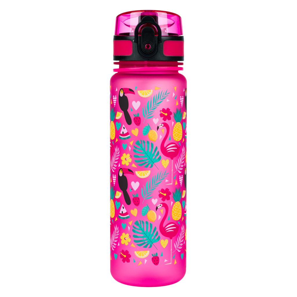 BAAGL Tritanová láhev na pití Plameňáci, 500 ml - Obrázek 2