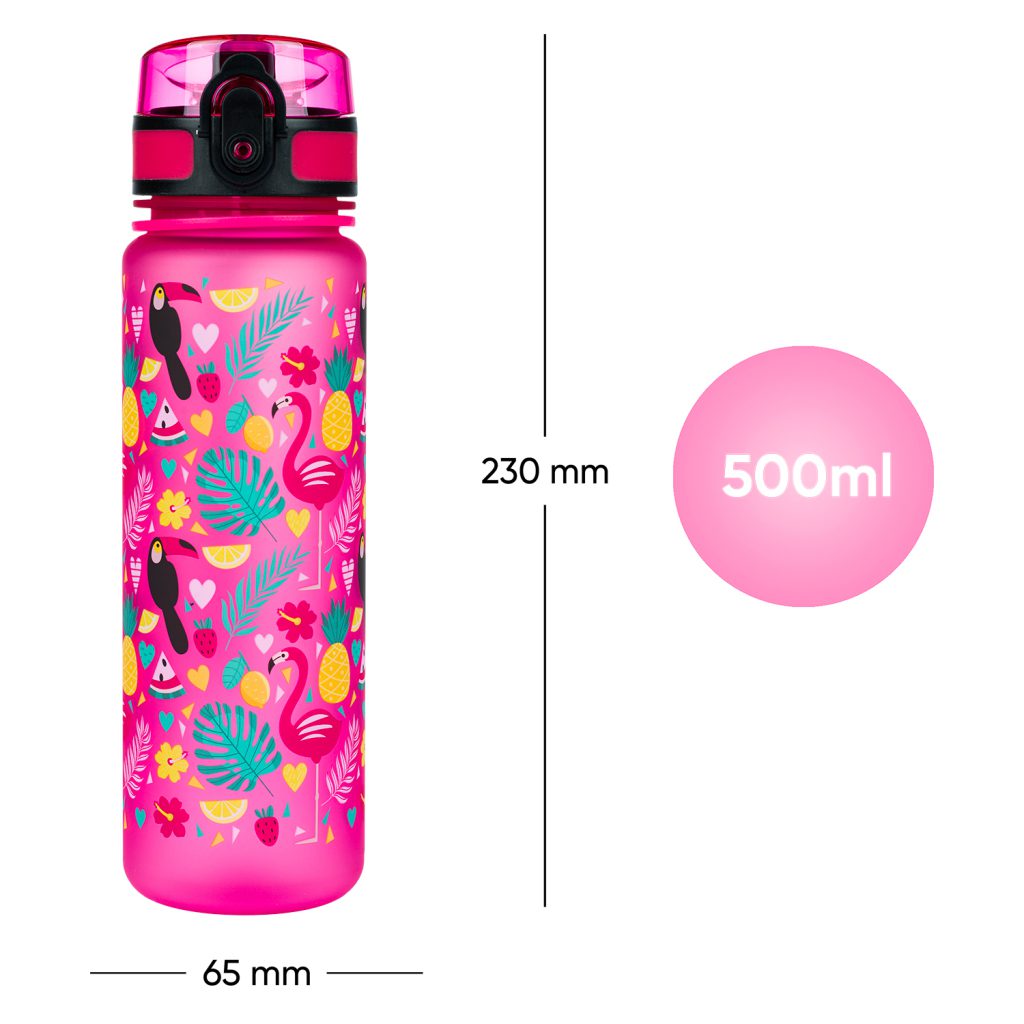 BAAGL Tritanová láhev na pití Plameňáci, 500 ml - Obrázek 7