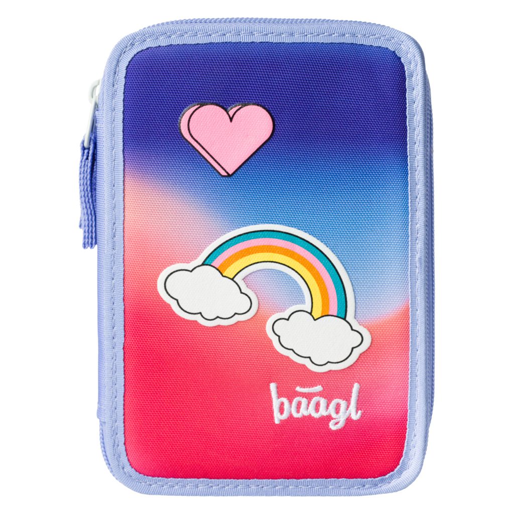 BAAGL Školní penál třípatrový Hippie - Obrázek 3