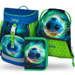 BAAGL 3 SET Airy Fotbal Míč: batoh, penál, sáček