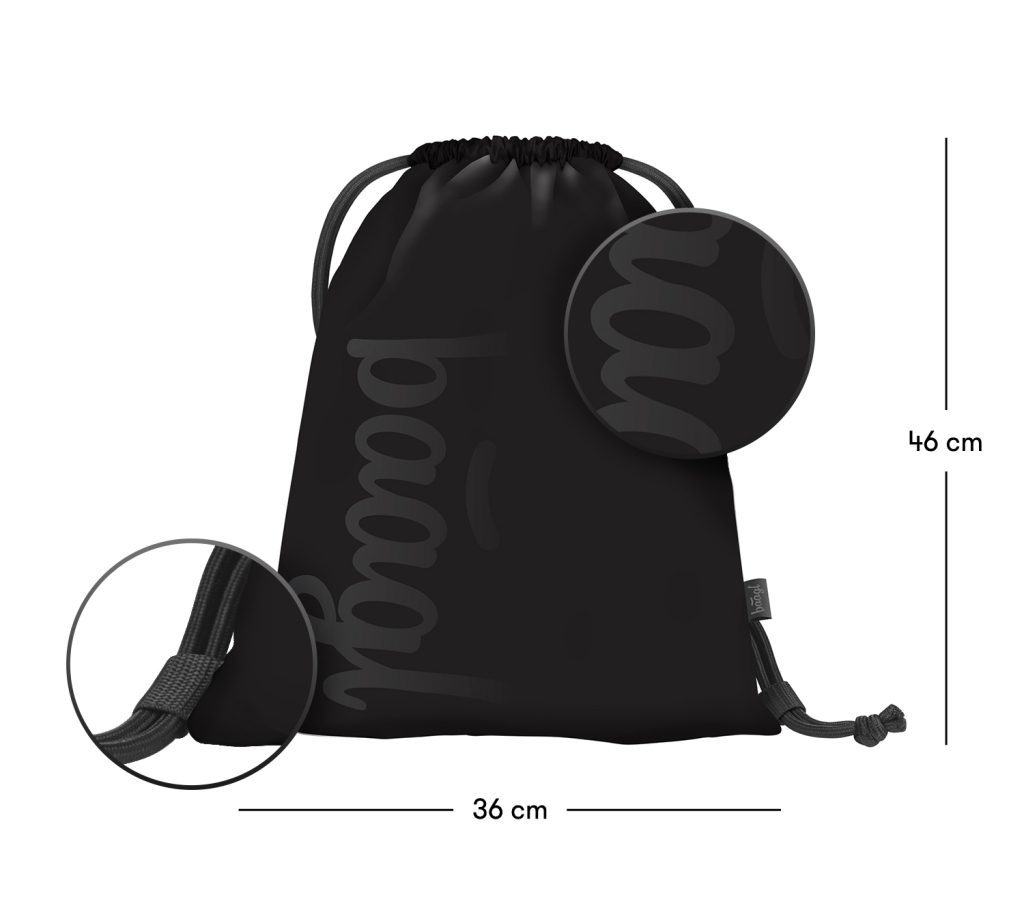 Školní set BAAGL Coolmate Black: batoh, penál, sáček - Obrázek 16