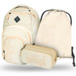 BAAGL 3 SET Coolmate Beige: batoh, penál, sáček