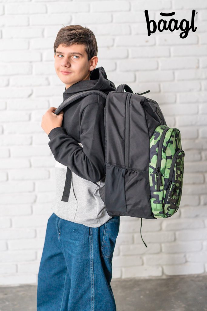 Školní set BAAGL Coolmate Green: batoh, penál, sáček - Obrázek 9