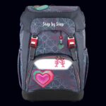 Reflexní prvky batohu Step by Step GRADE Glitter Heart Hazle