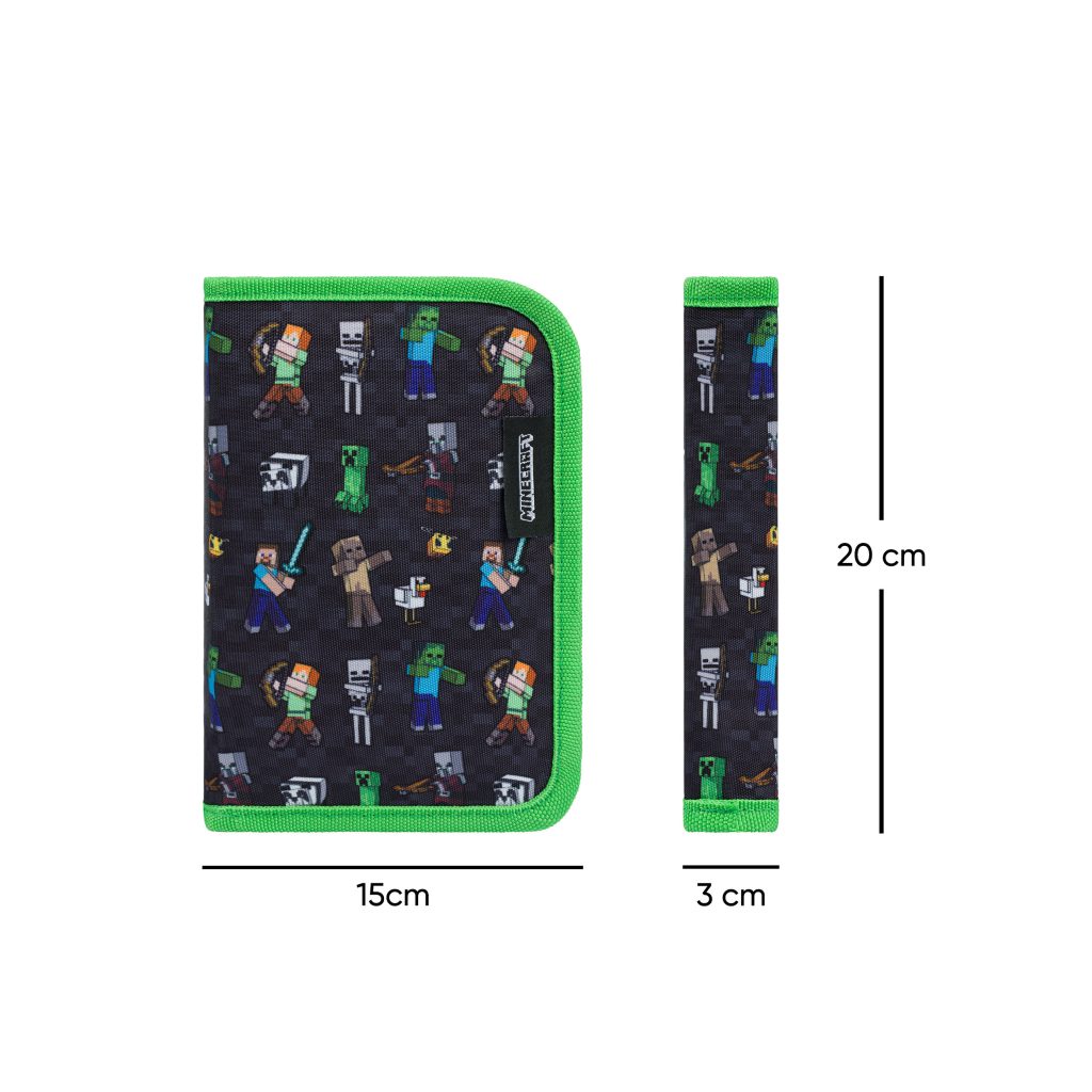 BAAGL Školní penál jednopatrový Minecraft - Obrázek 5