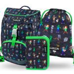 BAAGL 3 SET Airy Minecraft: batoh, penál, sáček