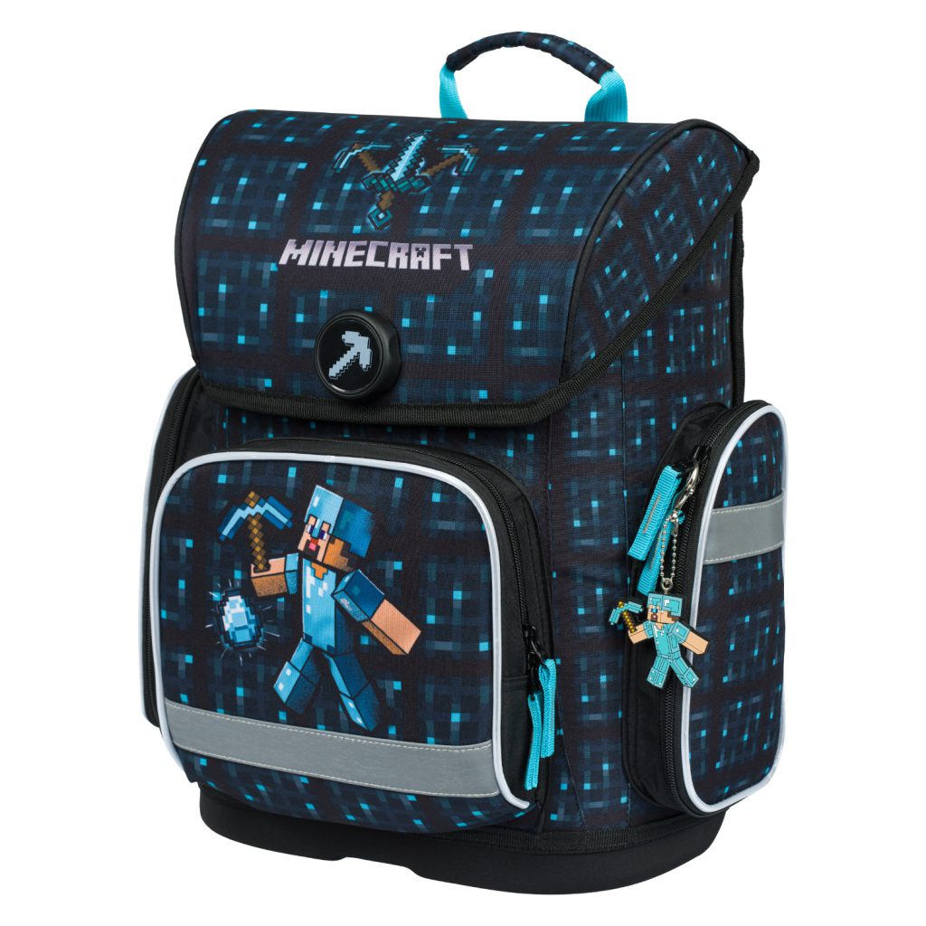 BAAGL Školní aktovka Ergo Minecraft Blue Axe - Obrázek 2
