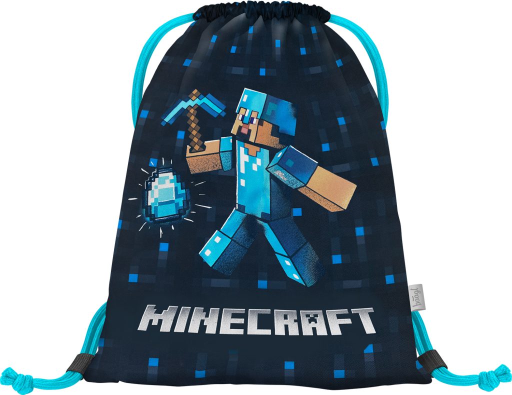 Školní set BAAGL Ergo Minecraft Blue Axe: aktovka, penál, sáček - Obrázek 13