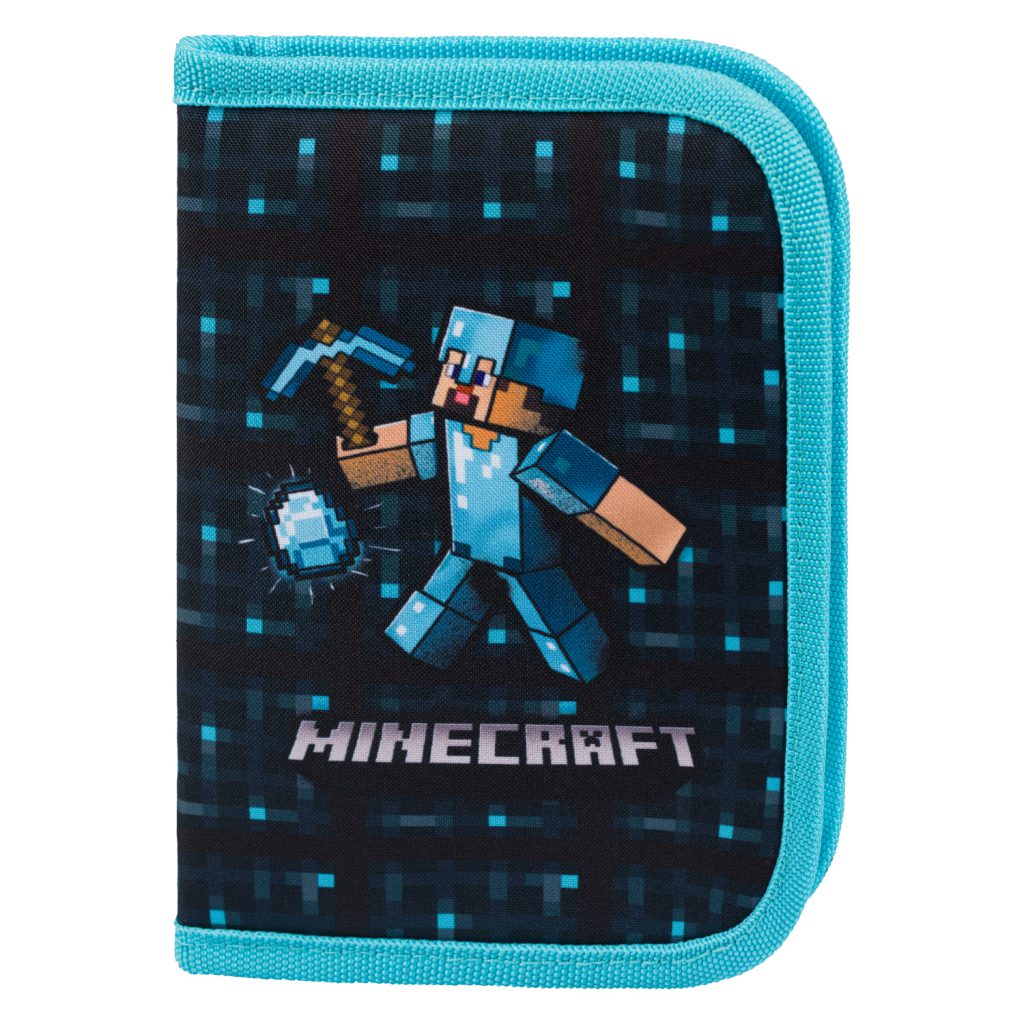 Školní set BAAGL Ergo Minecraft Blue Axe: aktovka, penál, sáček - Obrázek 15