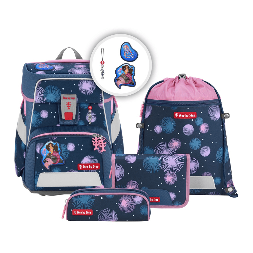 Školní aktovka SPACE pro prvňáčky - 5-dílný set, Step by Step Mermaid Delia, certifikát AGR - Obrázek 2