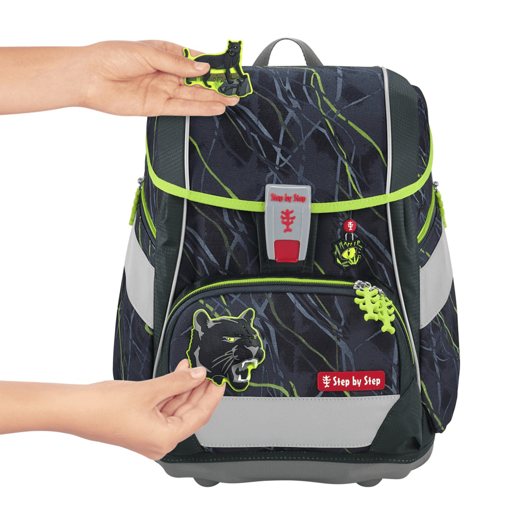 Školní aktovka/batoh Step by Step 2IN1 PLUS pro prvňáčky – 6dílný set, DANGER CAT CHIKO - Obrázek 8