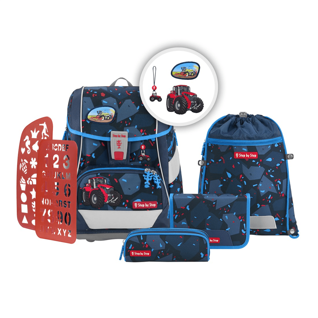 Školní aktovka/batoh Step by Step 2IN1 PLUS pro prvňáčky – 6dílný set, TRACTOR FREDDY - Obrázek 2