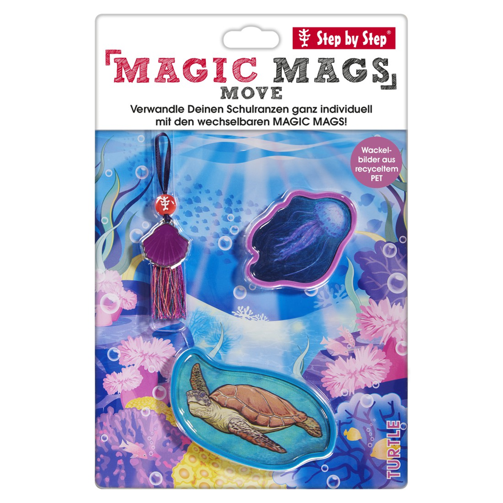 Doplňková sada měnících se obrázků MAGIC MAGS Želva k aktovkám GRADE, SPACE, CLOUD, 2v1 a KID - Obrázek 7