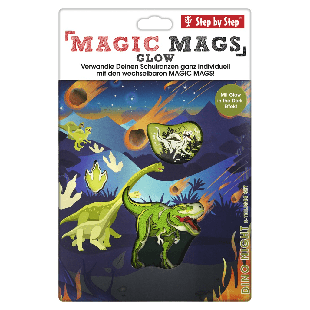 Doplňková sada obrázků MAGIC MAGS Noční Dino Tyro k aktovkám GRADE, SPACE, CLOUD, 2v1 a KID - Obrázek 8