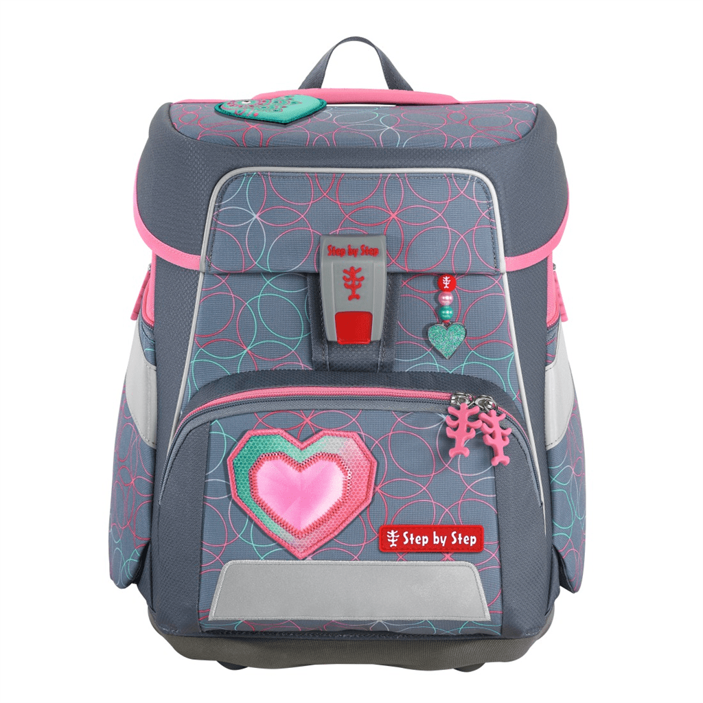 Školní aktovka pro prvňáčky Step by Step SPACE - 5dílný set, Glitter Heart Hazle, certifikát AGR - Obrázek 11
