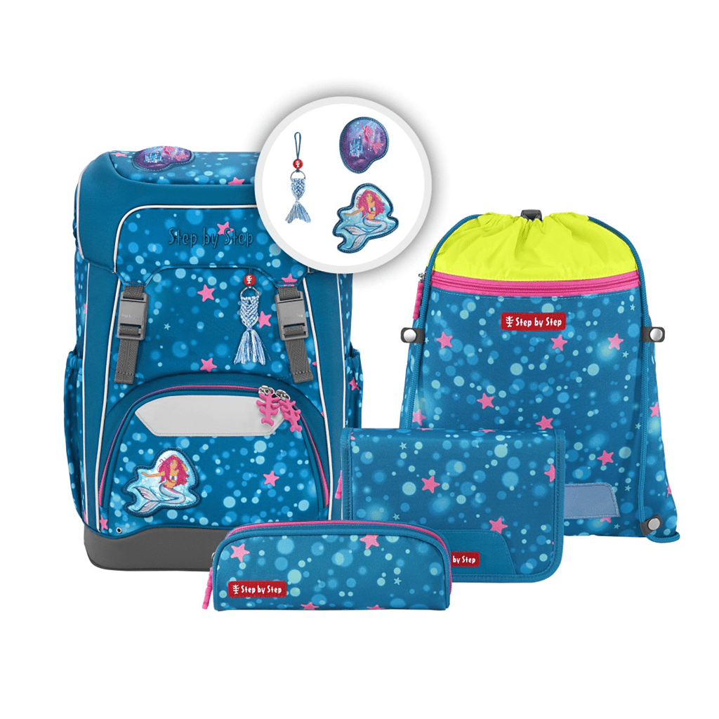 Školní batoh pro prvňáčky – 5dílný set, Step by Step GIANT Mermaid Lola, certifikát AGR - Obrázek 18