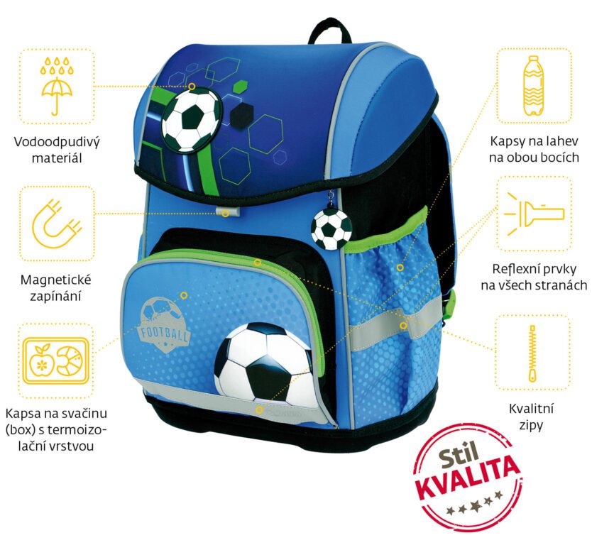 Stil Školní aktovka Football - Obrázek 12